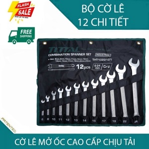 Bộ cờ lê vòng miệng 12 chi tiết Total THT1022121, 6-24mm