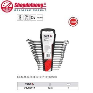 Bộ cờ lê vòng miệng 13 chi tiết YT-03617