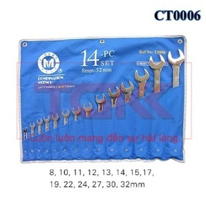 Bộ cờ lê vòng miệng 14 cái C-Mart T0006