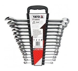 Bộ cờ lê vòng miệng 14 chi tiết YT-03618