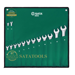 Bộ cờ lê vòng miệng 14 chi tiết Sata 09026
