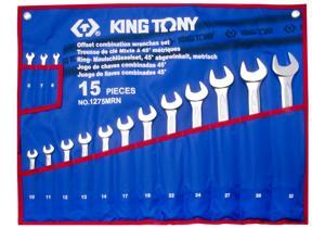 Bộ cờ lê vòng miệng 15 chi tiết Kingtony 1275MRN 6-32mm