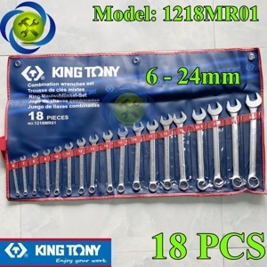 Bộ Cờ lê vòng miệng 18 chi tiết Kingtony 1218MR01 - 6-24mm