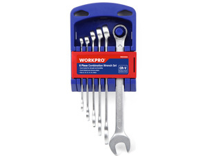 Bộ cờ lê vòng miệng, 6 chi tiết Workpro W003304