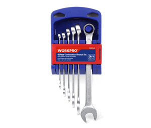Bộ cờ lê vòng miệng, 6 chi tiết Workpro W003304