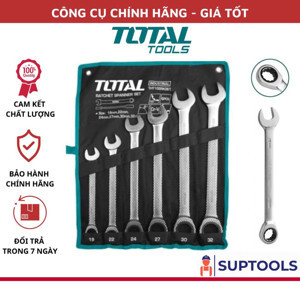 Bộ cờ lê vòng miệng 6 chi tiết Total THT102RK061 19-32mm