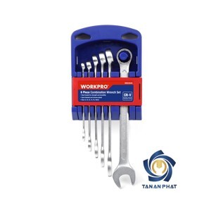 Bộ cờ lê vòng miệng, 6 chi tiết Workpro W003304