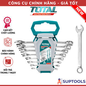 Bộ cờ lê vòng miệng 8 chi tiết Total THT102286 6-19mm