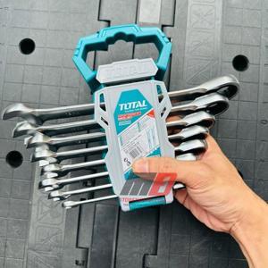 Bộ cờ lê vòng miệng 8 chi tiết Total THT102RK086, 8-19mm