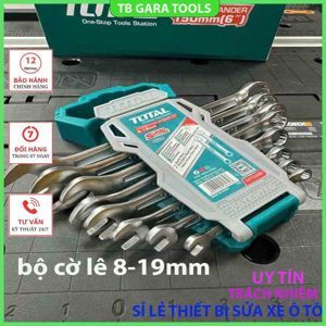 Bộ cờ lê vòng miệng 8 chi tiết Total THT102286 6-19mm