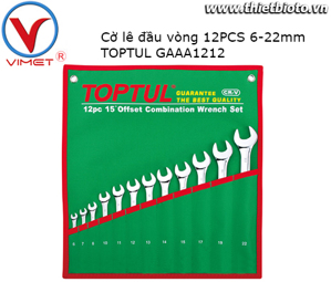 Bộ cờ lê vòng miệng bóng 12 món Toptul GAAA1212