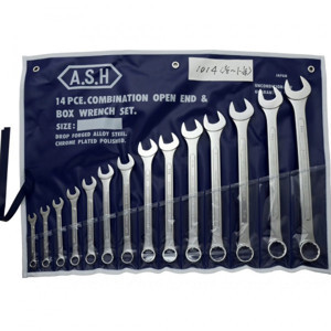 Bộ cờ lê vòng miệng hệ inch 14 chi tiết 3/8”-1.1/4” Asahi 1014