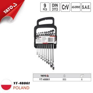 Bộ cờ lê vòng miệng hệ inch 9 chi tiết Yato YT-48861