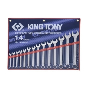 Bộ cờ lê vòng miệng hệ mét Kingtony 1214MR01, 14 cái 10-32mm