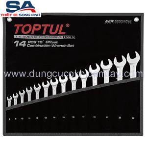 Bộ cờ lê vòng miệng mờ 14 món Toptul GPAB1404