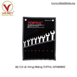 Bộ cờ lê vòng miệng mờ 8 món Toptul GPAB0802