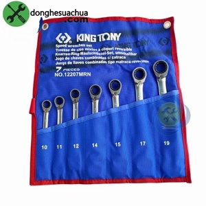 Bộ cờ lê vòng miệng tự động 7 chi tiết có khóa gạt Kingtony 12207MRN (10-19mm)