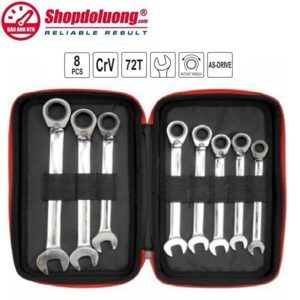 Bộ cờ lê vòng miệng tự động đảo chiều có khóa 8PCS Yato YT-3908