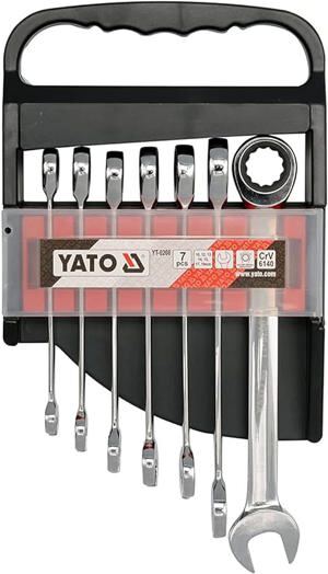 Bộ cờ lê vòng miệng tự động Yato 7 chi tiết YT-0208