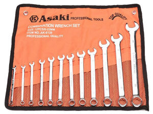 Bộ cờ lê vòng miệng xi bóng Asaki AK-6139