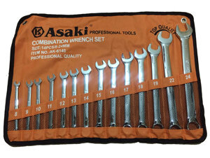 Bộ cờ lê vòng miệng xi bóng Asaki AK-6140