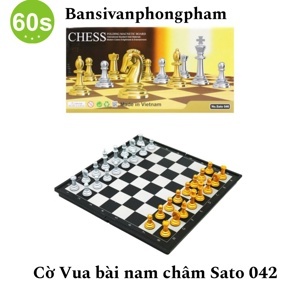 Bộ cờ vua quốc tế kèm bàn cờ Sato 042