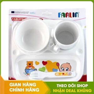 Bộ cốc bát tập ăn bằng nhựa phíp Farlin PER246 (PER-246)