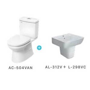 Bộ combo Bồn cầu Inax  AC-504VAN+AL-312V chậu lavabo