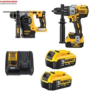 Bộ combo máy khoan bê tông máy khoan pin 20V Dewalt DCK229P2T