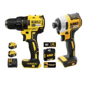 Bộ combo máy khoan vặn vít pin 20V Dewalt DCK277M2