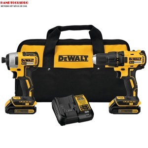 Bộ combo máy khoan vặn vít pin 20V Dewalt DCK277M2