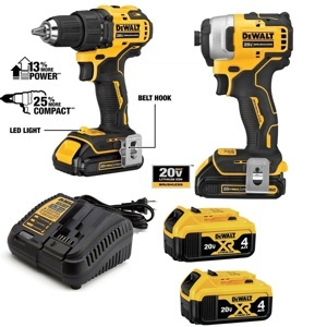 Bộ combo máy khoan vặn vít pin 20V Dewalt DCK2009M2