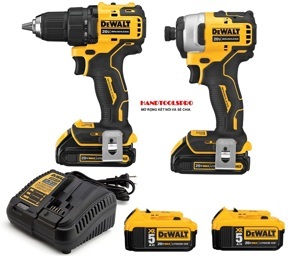 Bộ combo máy khoan vặn vít pin 20V Dewalt DCK2008P2