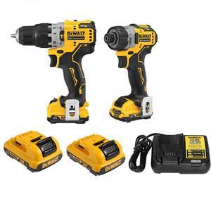 Bộ combo máy khoan vặn vít pin 20V Dewalt DCK2008P2