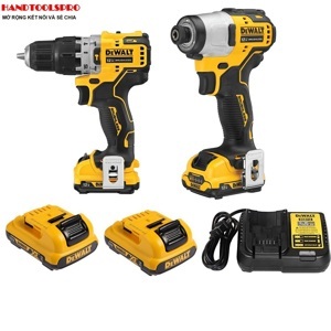 Bộ combo máy khoan vặn vít pin 12V Dewalt DCK28706D2