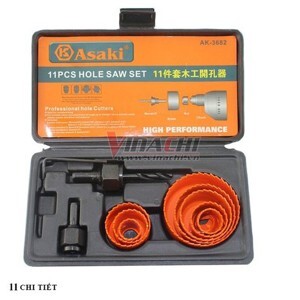 Bộ công cụ khoét lỗ gỗ và thạch cao Asaki AK-3682