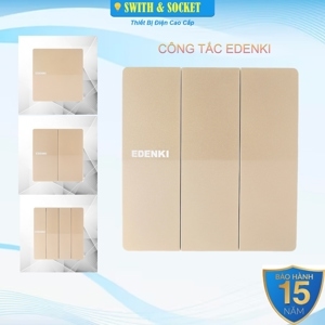 Bộ công tắc ba 1 chiều Edenki EE-103-G