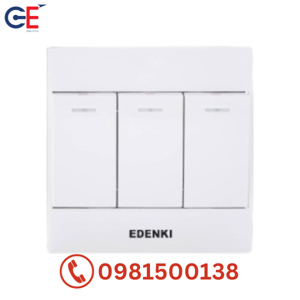 Bộ công tắc ba 1 chiều Edenki EC-103