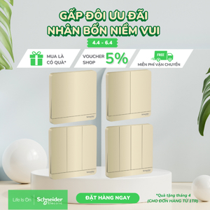 Bộ công tắc ba 1 chiều Schneider E8333L1LED