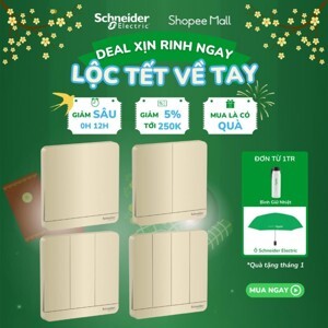 Bộ công tắc ba 1 chiều Schneider E8333L1LED
