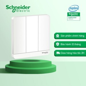 Bộ công tắc ba 2 chiều Schneide E8333L2LED-WD