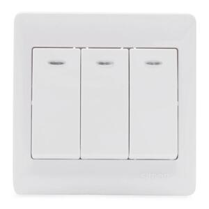 Bộ công tắc ba hai chiều có đèn Led Simon 51032BD