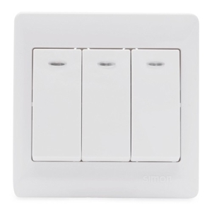 Bộ công tắc ba hai chiều có đèn Led Simon 51032BD