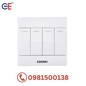 Bộ công tắc bốn 1 chiều Edenki EC-104