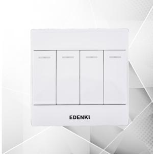 Bộ công tắc bốn 2 chiều Edenki EC-204