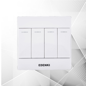 Bộ công tắc bốn 2 chiều Edenki EC-204