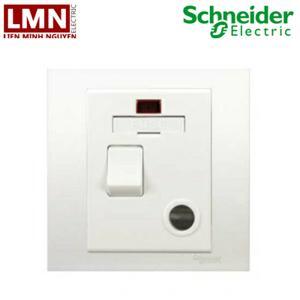 Bộ công tắc cầu chì có công tắc và đèn báo Schneider KB31DNFSG_WE