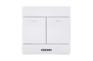 Bộ công tắc đôi 1 chiều Edenki EC-102