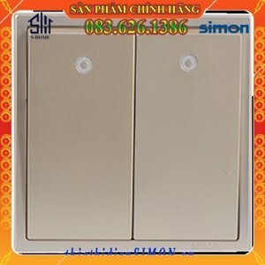 Bộ công tắc đôi 1 chiều Simon 701023