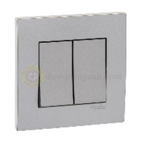 Bộ công tắc đôi 1 chiều Zencelo Schneider KB32_1_AS